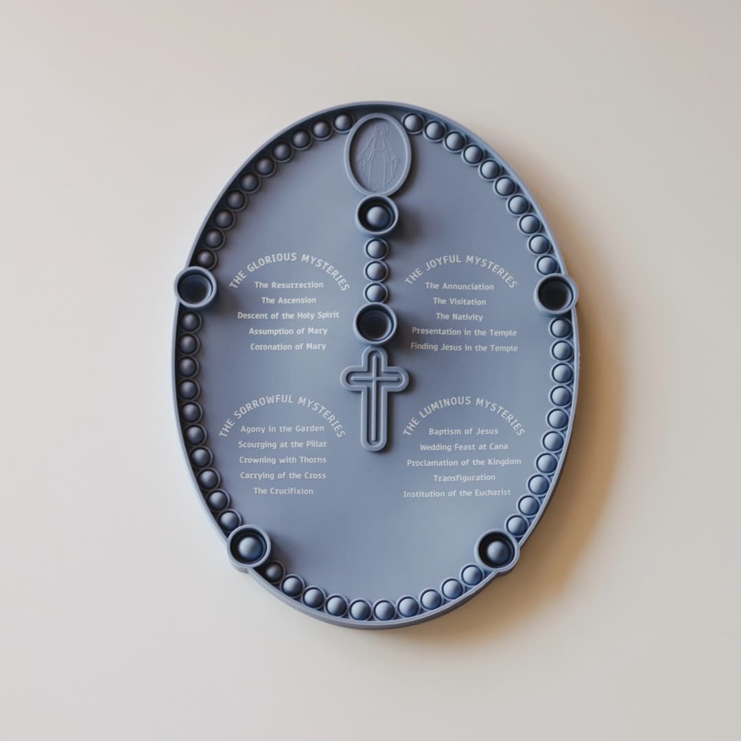 Rosary Popper: Denim Blue