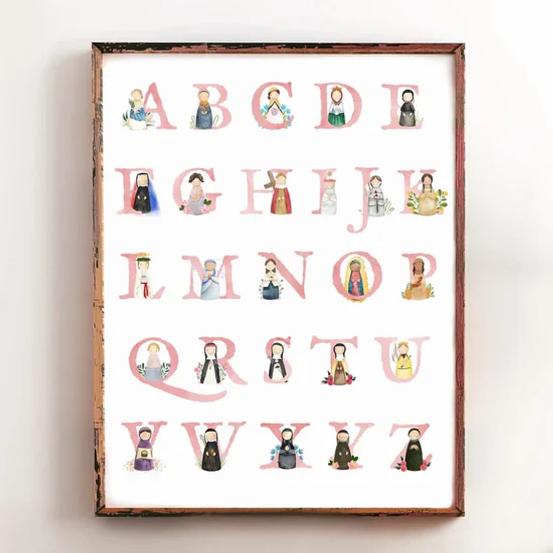 Alphabet Saints Poster/Girls