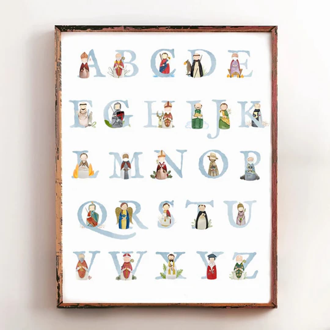 Alphabet Saints Poster/Boys